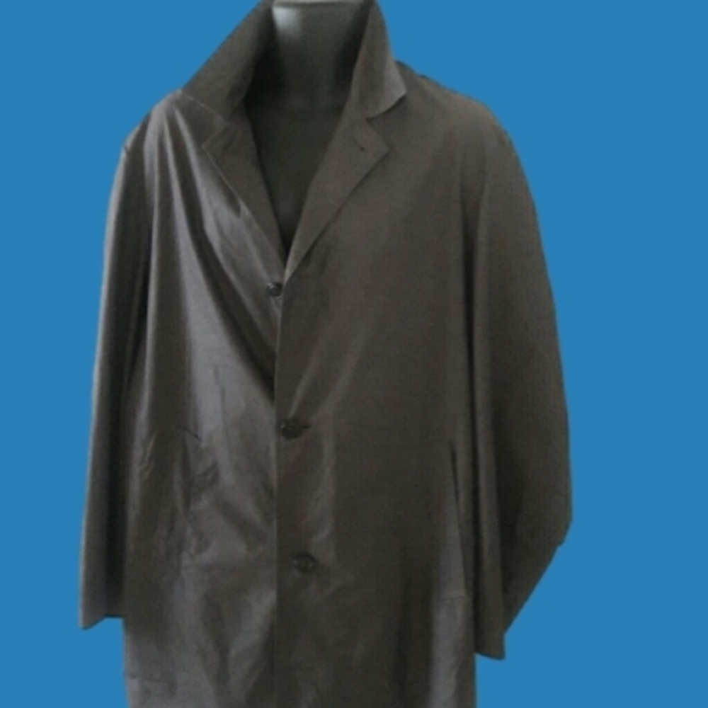 Premium Style Gray Rain Coat, Medium - Picture 6 of 6